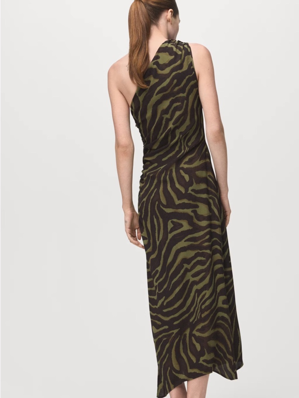 NWT (size 6) MANGO PRINTED ASYMMETRICAL DRESS - Picture 3 of 8